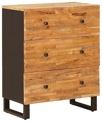 vidaXL Aufbewahrungs-Sideboard 60 x 33 x 75 cm Massivholz Mango Braun