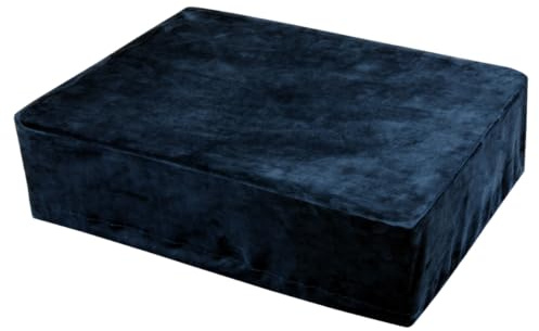 SYLEN Cubierta antipolvo para tocadiscos AT-LP120XUSB, suave y elástica, color azul oscuro, 45,5 x 35,5 x 14 cm