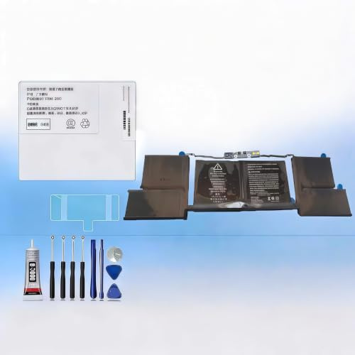 RUI XI Kompatibel mit Apple MacBook Pro 15 Zoll A1990 Touchbar 2018 2019 EMC 3215 MC3359 MR962LL LCD Display Touchscreen Digitizer Vollmontage Ersatzakku A1953+ Gratis Werkzeug für A1953 Akku