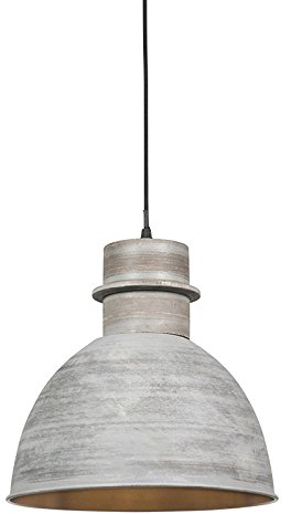 Qazqa Landhaus Pendelleuchte, Pendellampe - Dory - Grau, Rund,