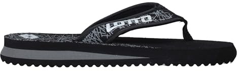 Lotto Tonga Thong VII, Scarpe da Spiaggia e Piscina Uomo, Nero (Blk/Silv Mt 020), 41 EU
