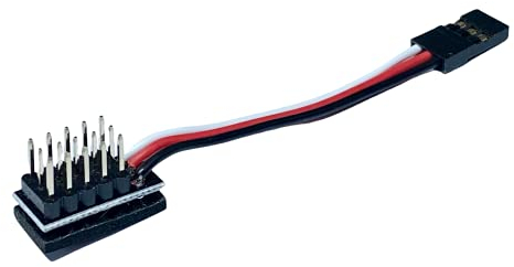 Premium Adapter Servo Kabel Verteiler 5 Fach Splitter Lead 1x JR Futaba Female auf 5x Male Pins 6cm Adapterkabel für Multicopter LED ESC Quad Copter Drohne Hitec Robbe Mr.Stecker Modellbau®