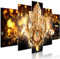murando - Wandbilder XXL Ganesha Hinduismus 100x50cm 5 tlg - Wand Deko Leinwand Bilder Groß Wanddeko Wohnzimmer Schlafzimmer Kunstdrucke - Zen p-A-0031-b-o