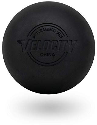 Velocity Balles de crosse d'entraînement – 1, 2, 3, 6, 12, 18, 24, 36, 60 et 120 paquets – Taille et poids officiels – Noir