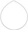 Halsreif - Omega 1,2 mm - Silber 925/000 -,