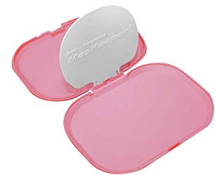 Maskenbox zur Aufbewahrung für Mundschutzmaske. Antibakterielle und desodorierende. Maskeeper. Tragbare Aufbewahrungsbox. (Rose)