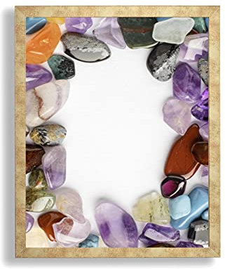 Bilderrahmen Opal X | 60x80 cm | Antik Gold | Antireflex Kunstglas | Poster Puzzle Diamond Painting Drucke