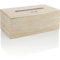 com-four® Kosmetiktücherbox aus Holz - Taschentuchbox mit klappbarem Deckel - Handtuchspender für Bad, Schlafzimmer und Wohnbereich (1 Stück - braun -Holz)