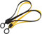 PULABO Zip Tie Handschellen Double Flex Cuff Kabelbinder Strap Gelb Schwarz (1 Satz/2 Stück) Dauerhaft Nützlich und praktisch Nettes Design Praktisches Design und langlebig