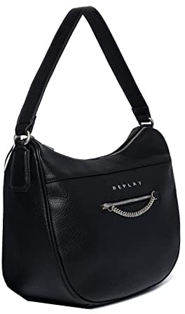 Replay - Schultertasche 30 cm black