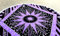 Runder Strandteppich Mandala Boho Hippie Decke indische Baumwolle Bohemian große Tischdecke Heimdekoration Yoga-Matte Meditation Picknickdecke Überwurf Hippie-Boho-Tischdecke Roundie (42 Zoll lila)