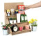 CONTRAXT Vitrinenschrank Schaukasten Vitrine Holz. Verkaufsständer podest ständer säulen deko dekorative ständer stützen Mini Display kleine vitrine dekoständer Holz holzsockel Figuren (Mittel, MDF)