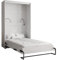 KRYSPOL Bett im Schrank Home, Vertikal, Schlafzimmer, Jugenzimmer, Modern Design (Weiß matt + Old Style, 120 x 200 cm)