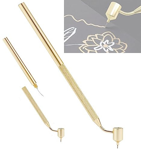 zalati Stylo à encre fluide Fineliners Fine Liner Liquid Detailing Drawing Tool pour bricolage peinture éclats de roche et réparation de rayures 0,7 mm