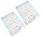 Ciieeo 2 Blätter Englisches Alphabet Nagelaufkleber Aufkleber Kinder Alphabet-aufkleber Kinderaufkleber Alphabet-diagramm Alphabet-poster Wandtattoo Kleinkind Kleiderbügel Pvc Buchstabe