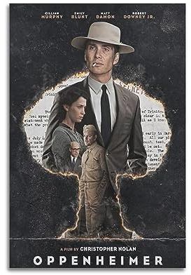 GLUC Oppenheimer Poster Klassisches Film- und Fernsehposter, Album, Poster, Teenagerzimmer, Wanddekoration, 30 x 45 cm, ungerahmt