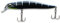 LMAB Flash Vibe 67, 80 & 98 mm - Twitchbait - Suspending & Floating, Hardbait, Wobbler Barsch, Suspender Wobbler, Zander Wobbler (Lauftiefe 0,5-1,2 m | langsam auftreibend, Black Tiger, 98 mm)