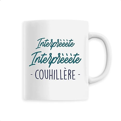 Mug Kaamelott, le roi burgonde: cuillère - Imprimé en France - Tasse originale en céramique - Cadeau Anniversaire Film et Série Humour original rigolo (Blanc)
