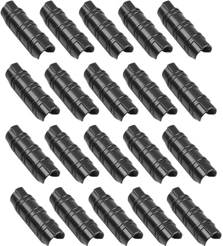 Plastic Snap Clamp, 20-Pack 19mm Greenhouse Frame Tube Rod Clip, ABS Garden Buildings Pipe Clamps for Plant Support and Season Supplies