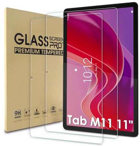 WD&CD 2 Piezas Protector de Pantalla Compatible para Lenovo Tab M11 Cristal Templado, 11'' 9H Dureza, Alta Definicion, Cristal Templado Compatible con Lenovo Tab M11 Pulgadas
