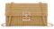 Ynport Crefreak Sac à Bandoulière en Paille Pour Femmes, Sac d'été en Osier Rotin Tissé, Enveloppe de Fête, Beige