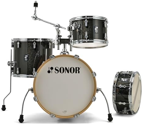 Sonor AQX Jazz Shell-Set BMS Black Midnight Sparkle - Drum Kesselsatz