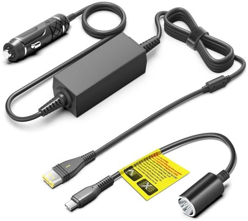 TAIFU 12V-24V Autoladegerät für Resmed AirSense 11, ResMed AirMini Gleichstromkonverter CPAP KFZ Netzteil 20V PD USB C auf Zigarettenanzünder Konvertierungskabel für Kraftwerk/Bank/Batterie Backup