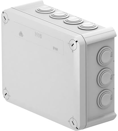 SD ProfiLine Abzweigkasten H16, 190x150x77mm, lichtgrau, Einsteckdichtungen