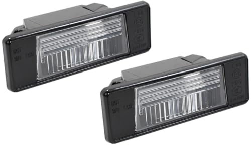 BIAREN 2x Licence Rear Number Plate Light Lamps For Nissan Qashqai J10 X-Trail T31 Juke F15 Pulsar C13 26510JD00A 265108990A