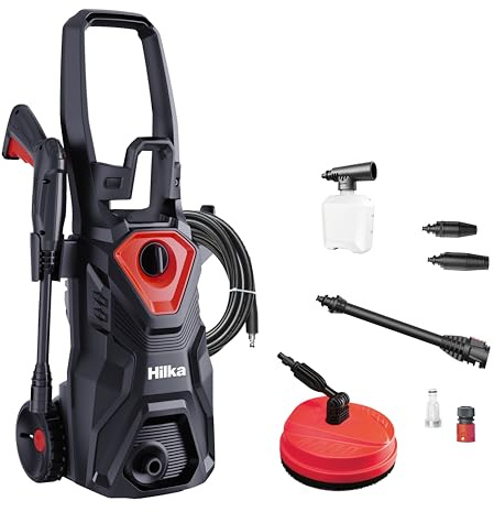 Hilka 91051600 1600W Pressure Washer with Patio Cleaner