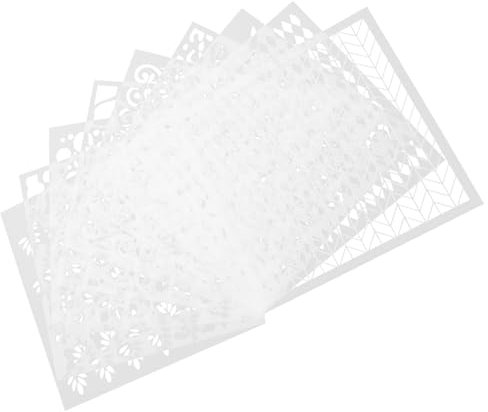 Housoutil 9stücke Wiederverwendbare Federschablonen Zeichenschablonen Zum Malen Malschablonen Aus Pet-material Malvorlage Für Bastelarbeiten Mustervorlage Für Wandkunst Wiederverwendbare Mal