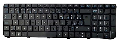 QMSOZMD Pièces d'ordinateur Portable Nouvel Anglais Canadien for HP pavillon DV7-6000 DV7-6100 DV7-6200 DV7-6152ER Clavier d'ordinateur Portable Noir NoBacklight