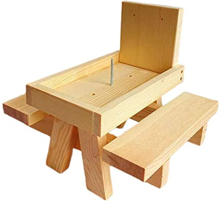 Oxxggkao Eichhörnchen Futtertisch Holz Picknick Für Bank Langlebige Wetterfeste Futterstation Mit Solider Struktur Eichhörnchen Futtertisch