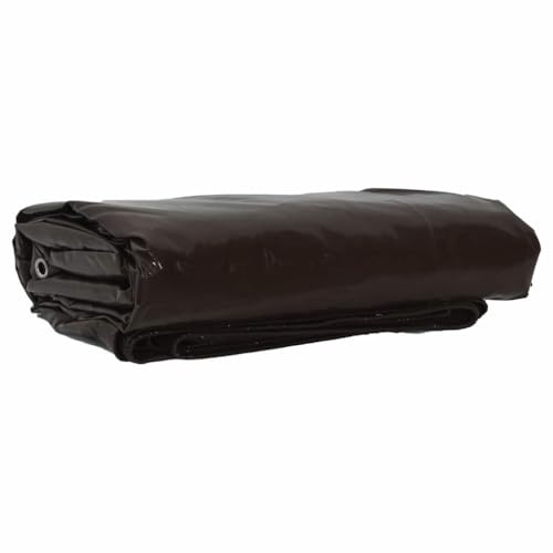 vidaXL Plane 650g / m² Braun 2 x 3 m Canvas mit PVC-Beschichtung
