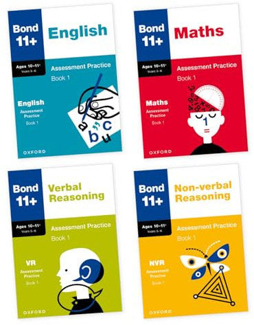 Bond 11+ Assessment Practice Bundle for Age 10-11+ (Book 1) | For GL Assessment 2026 & other 11 plus exams | 56 Practice Papers across English, Maths, ... Reasoning (Bond: Assessment Papers)