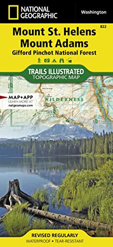 Mount St. Helens & Mount Adams: NATIONAL GEOGRAPHIC Trails Illustrated National Parks: Trails Illustrated Other Rec. Areas (National Geographic Trails Illustrated Map, Band 822)