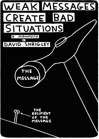 Weak Messages Create Bad Situations: A Manifesto