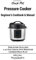 Crock-Pot Pressure Cooker Beginner's Cookbook & Manual: This Guide Includes a 30-Day Crock-Pot Pressure Cooker Meal Plan