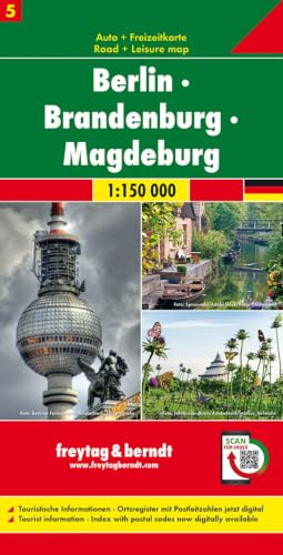 freytag & berndt Straßenkarte Berlin - Brandenburg - Magdeburg 1:150.000: Blatt 5