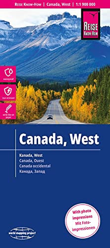 Reise Know-How Landkarte Kanada West / West Canada (1:1.900.000): reiß- und wasserfest (world mapping project)