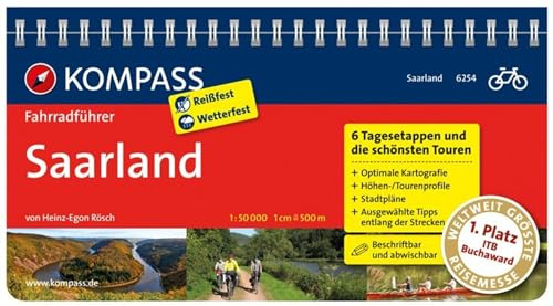 KOMPASS Fahrradführer Saarland: mit Routenkarten im optimalen Maßstab.