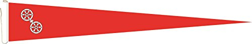 U24 Langwimpel Mainz Fahne Flagge Wimpel 200 x 40 cm Premiumqualität