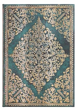Oceania (Diamond Rosette) Midi Unlined Hardcover Journal: Hardcover, 120 gsm, ribbon marker, memento pouch, elastic closure