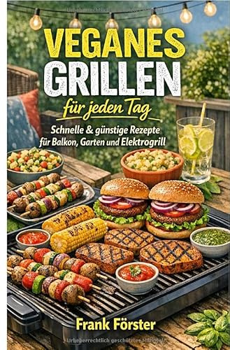 Veganes Grillen für jeden Tag: Schnelle und Günstige Rezepte für Balkon, Garten und Elektrogrill