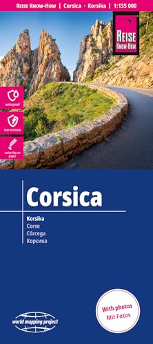 Reise Know-How Landkarte Korsika | Corsica (1:135.000): reiß- und wasserfest (world mapping project)