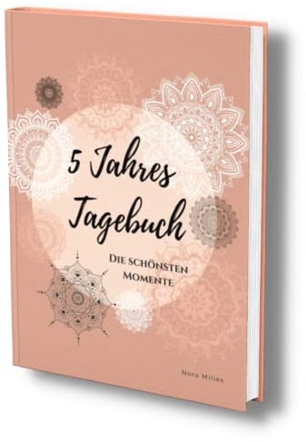 5- Jahres- Tagebuch: Die schönsten Momente- Ohne Fragen. Einfaches Erinnerungsbuch zum Ausfüllen. (One line a day- Fünfjahresbuch, Band 2)