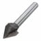 EsportsMJJ 6mmx10mm 60 Degree Holzverarbeitung Fräser CNC Gravur V Groove-Hm-Router-Bit