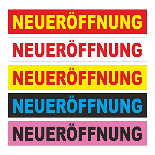 Neu-eröffnung – freie Farbwahl – 200x35cm - stabile 520g PVC Werbe-plane Werbe-banner mit Ösen – P00002-001