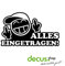 Decus Alles eingetragen Smiley Mittelfinger // Sticker OEM JDM Style Aufkleber