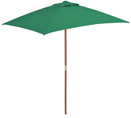 vidaXL Sonnenschirm 150x200cm Grün Ampelschirm Marktschirm Gartenschirm Schirm